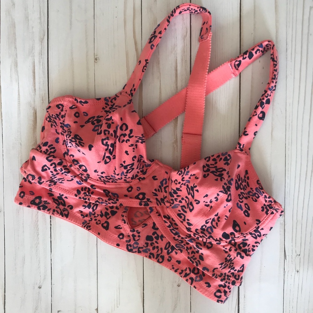 Coral Print Bralette